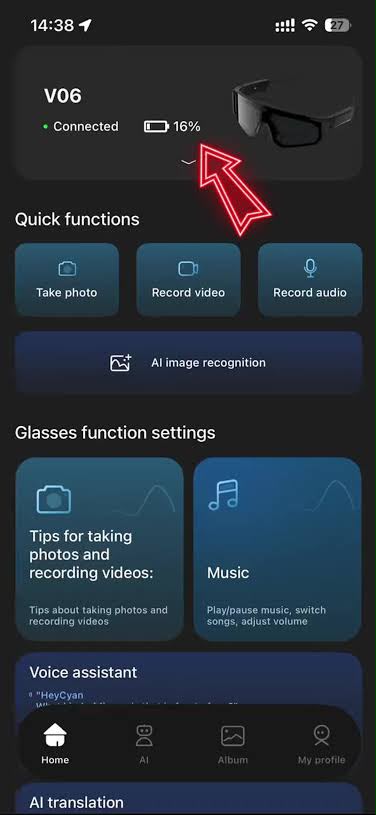 Application connectée